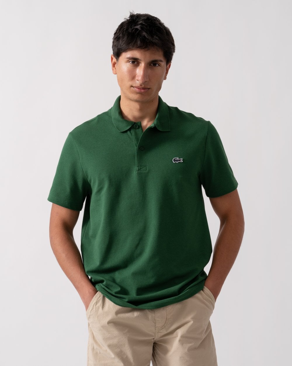 Lacoste Short Sleeved Mens Polo Shirt - Green 132