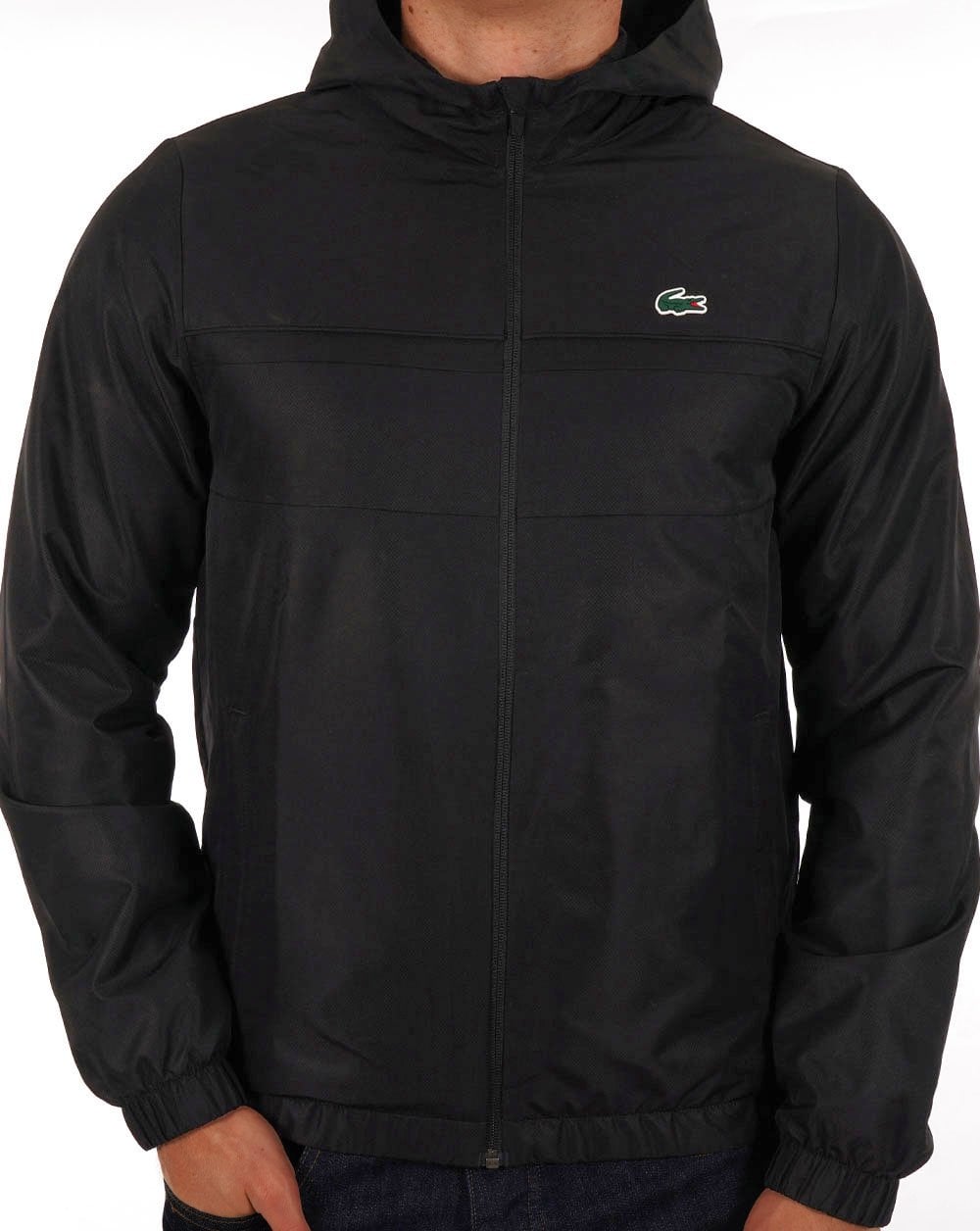 Lacoste Sport Hooded Jacket Black