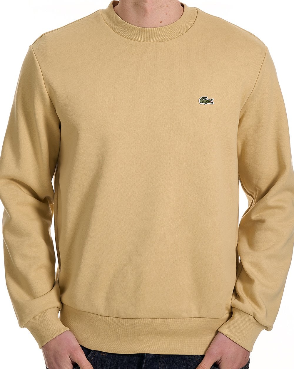 Lacoste Brushed Cotton Sweatshirt Sand
