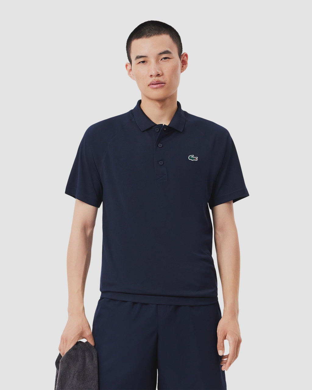 Lacoste SPORT Regular Fit UV Protect Golf Polo - Navy