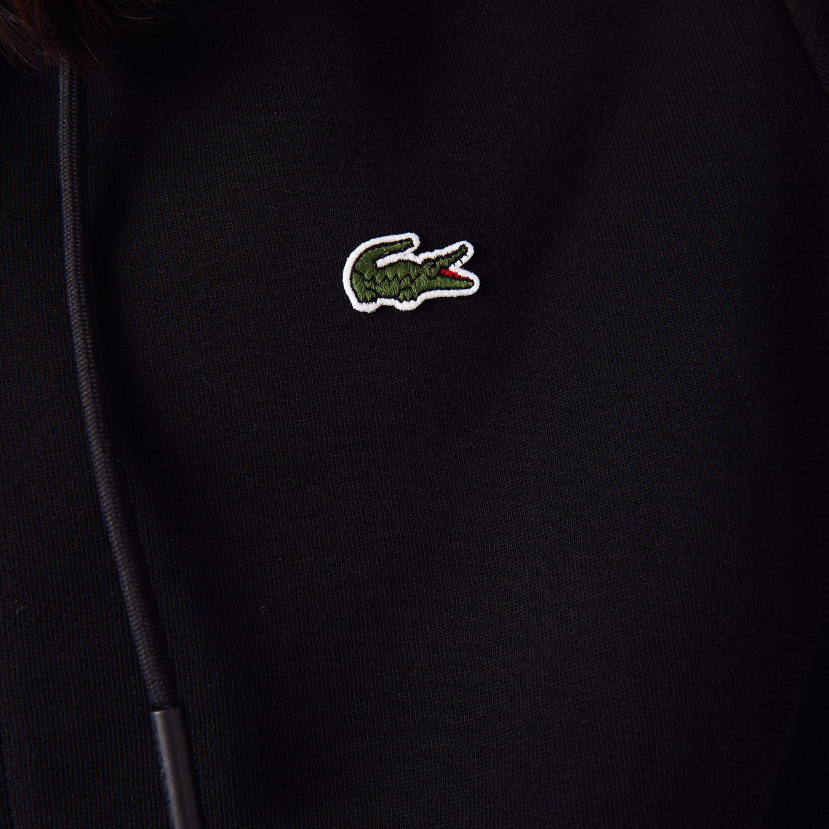 Lacoste Cotton Fleece Zip-up - Black