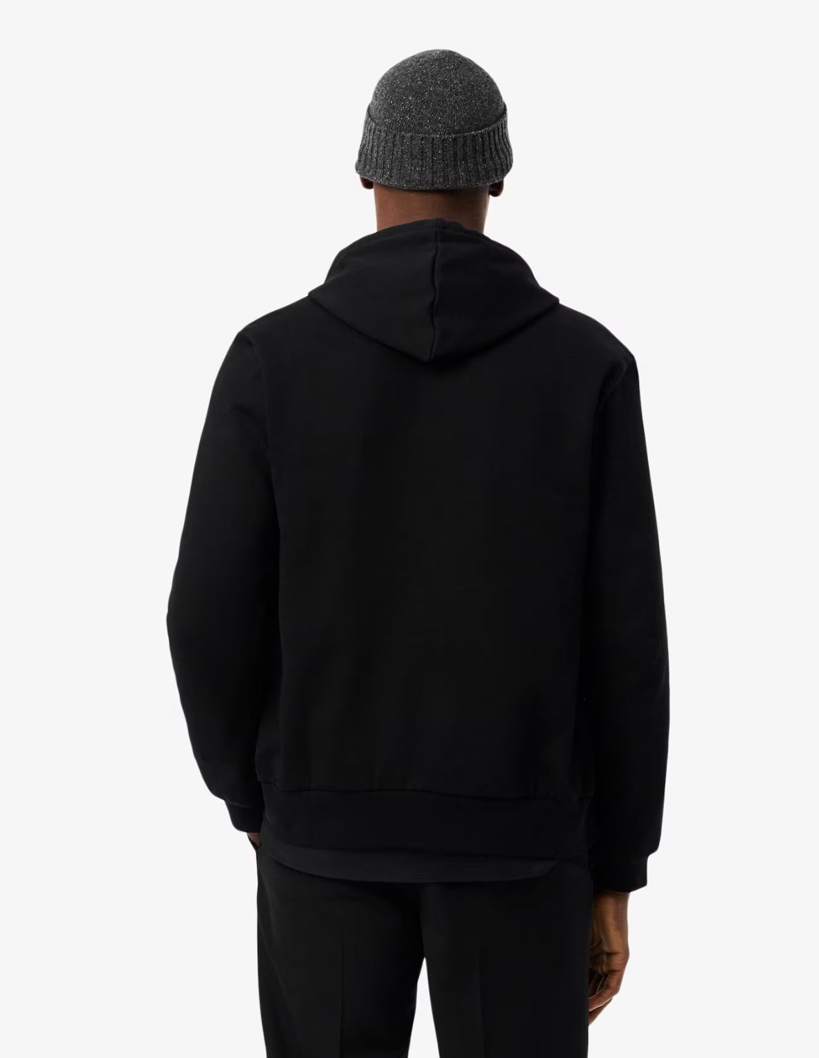 Lacoste Cotton Fleece Zip-up - Black