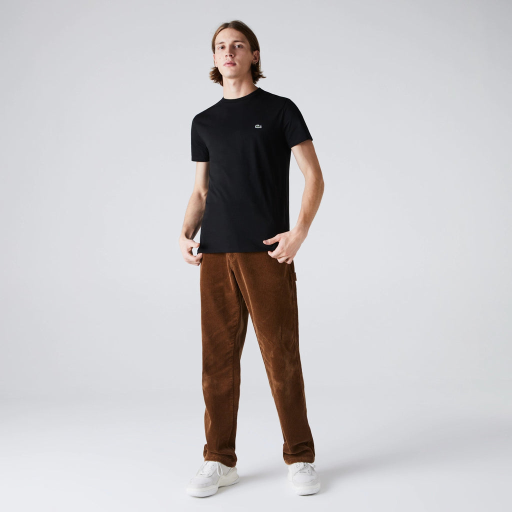 Lacoste Crew Neck Pima Cotton T-Shirt - Black