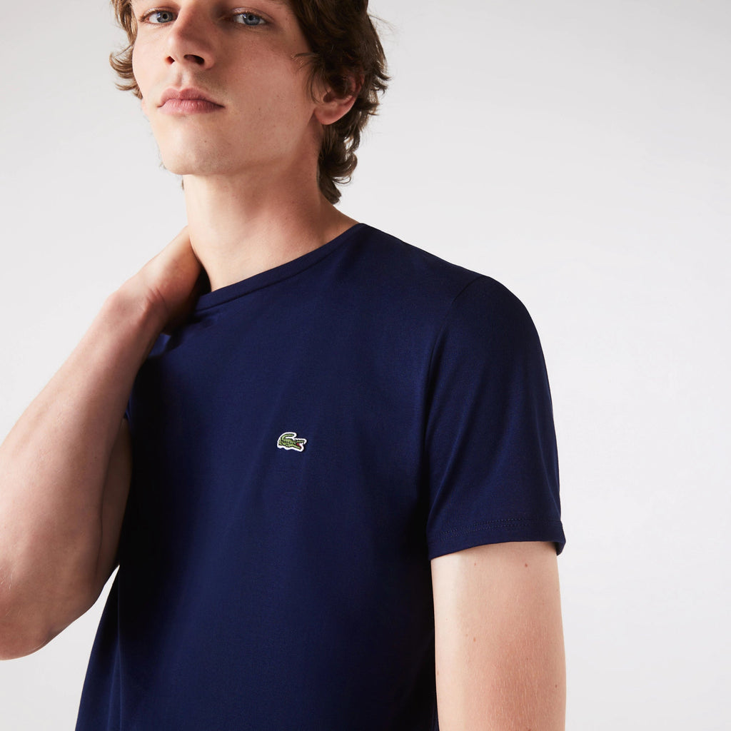 Lacoste Crew Neck Pima Cotton T-Shirt - Navy