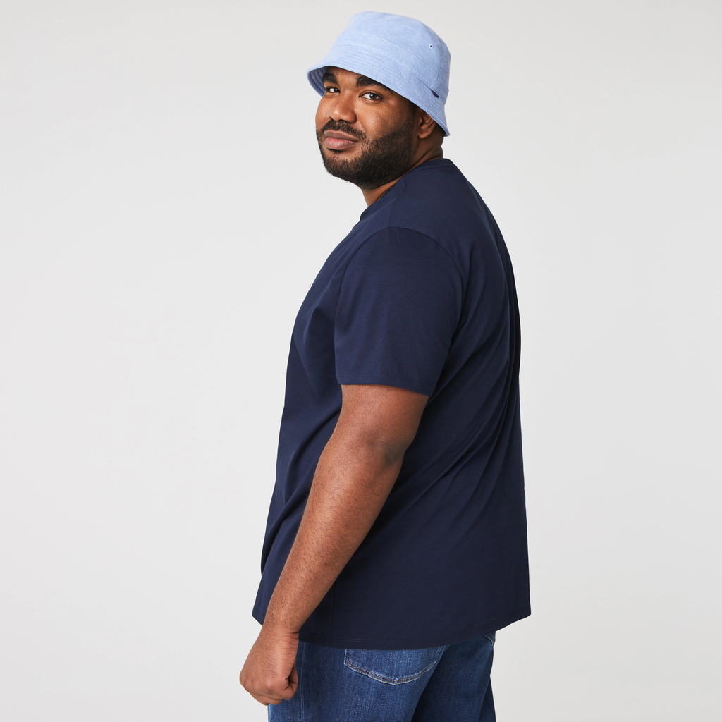 Lacoste Crew Neck Pima Cotton T-Shirt - Navy