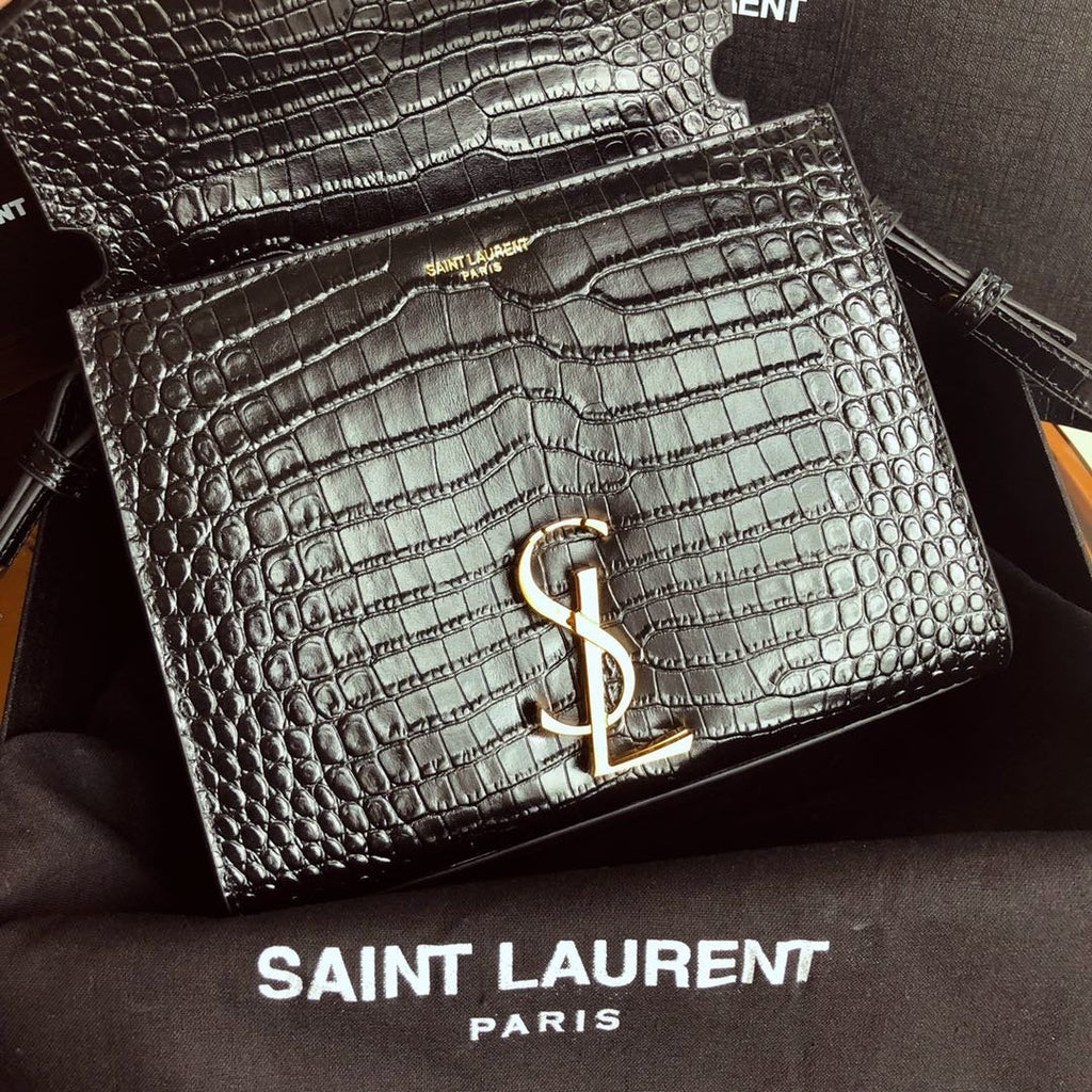 YSL Cassandra Mini Top Handle Bag Black