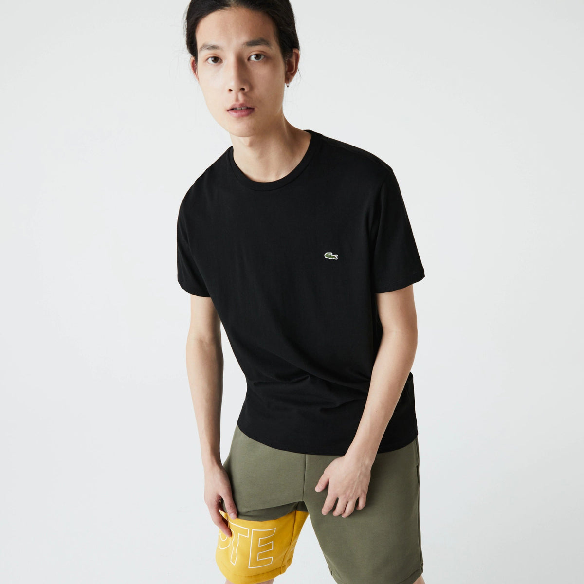 Lacoste Crew Neck Pima Cotton T-Shirt - Black